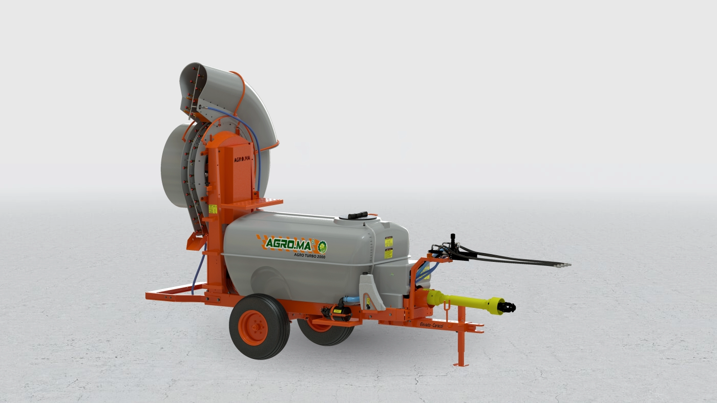 Pulverizador Atomizador Agro Turbo 2000 Elevado Caracol